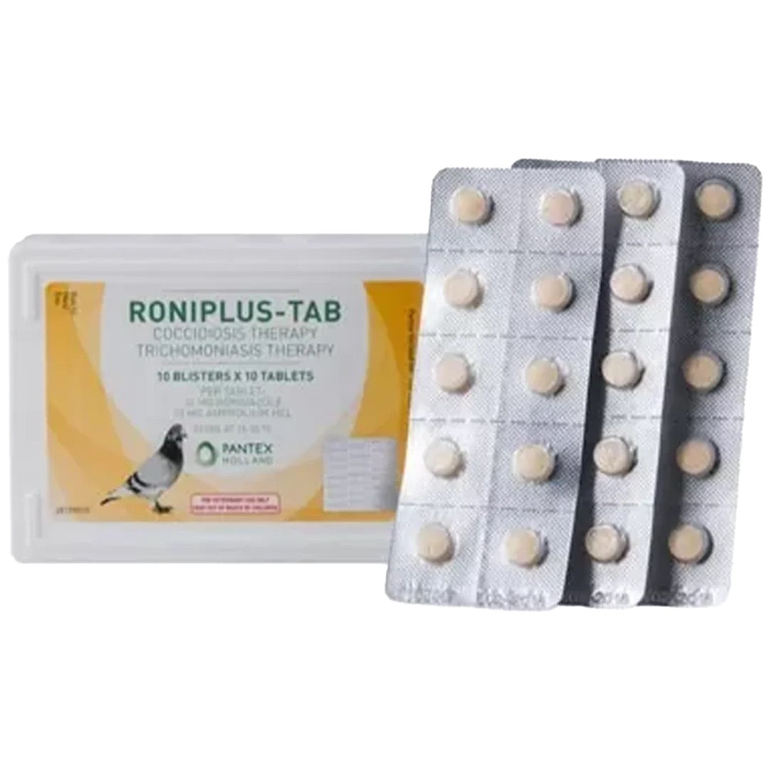 Roniplus- Tab 100 comprimidos (Tricomoniasis & Coccidiosis) de Pantex