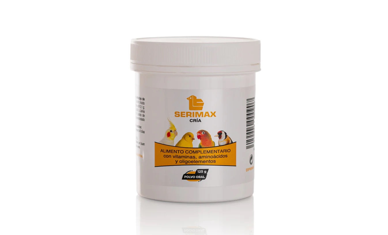 Latac Serimax Cría 125gr (Vitaminas + aminoácidos + oligoelementos para la cría). Para pájaros