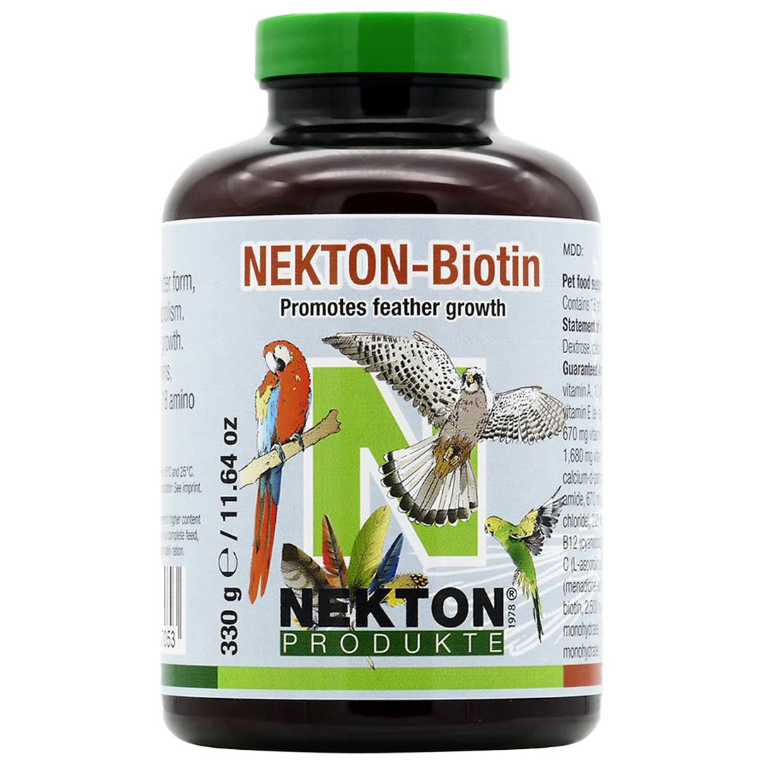 Nekton Biotin , (estimula el crecimiento de las plumas). Para pájaros