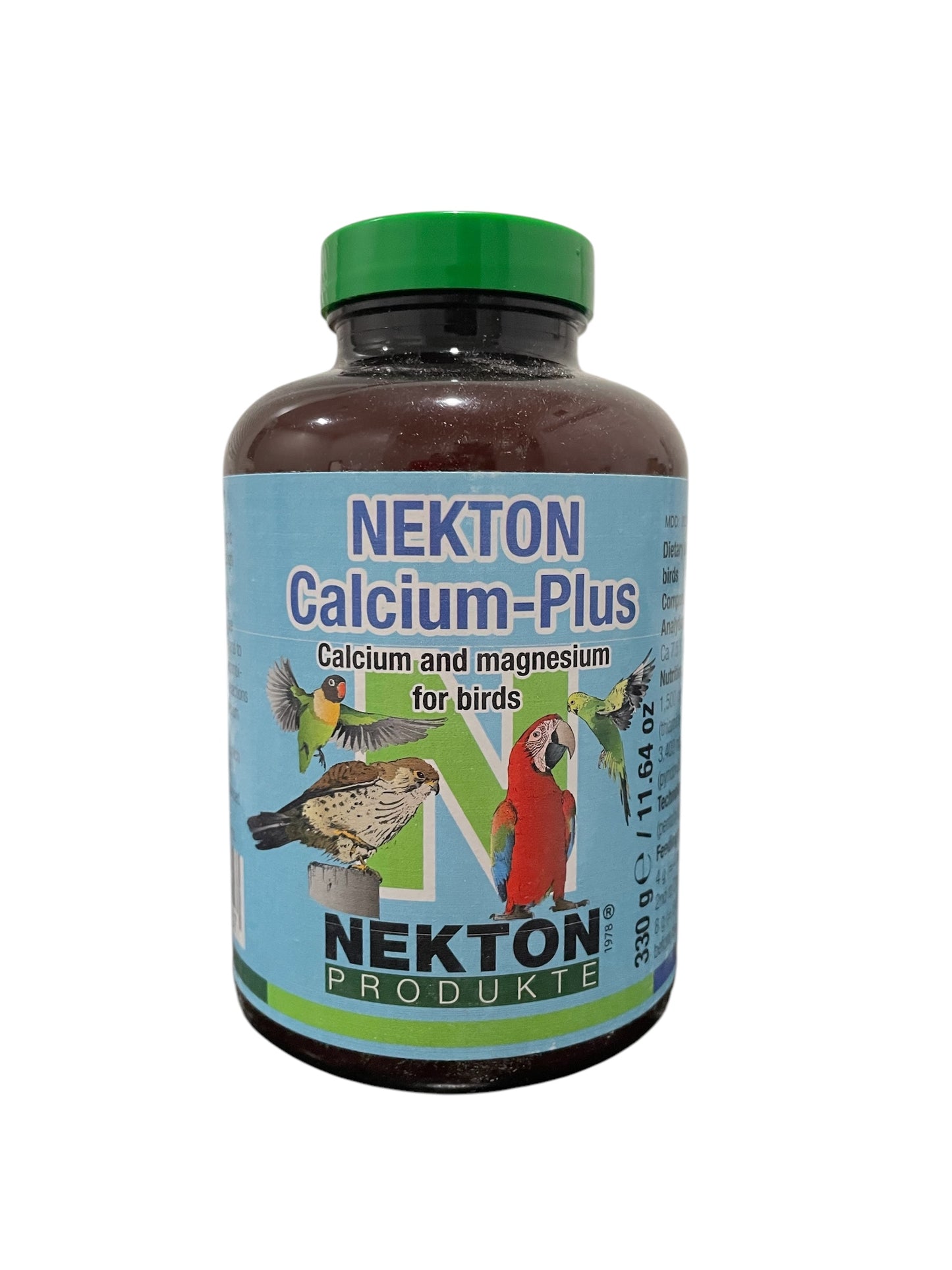 Nekton Calcium-Plus 330gr (Calcio, Magnesio y Vitaminas B). Para Pájaros