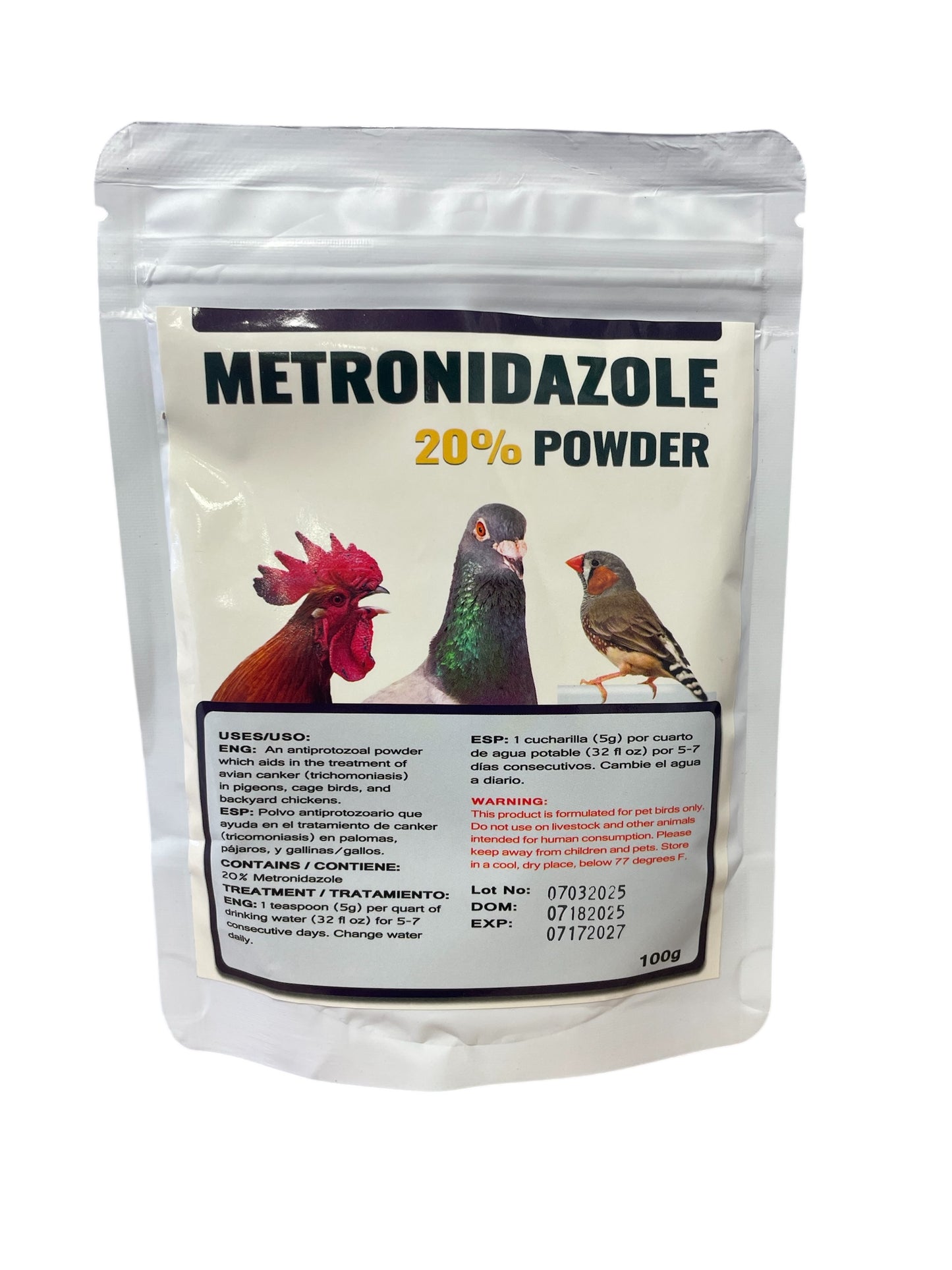 Powder Metronidazole 20%