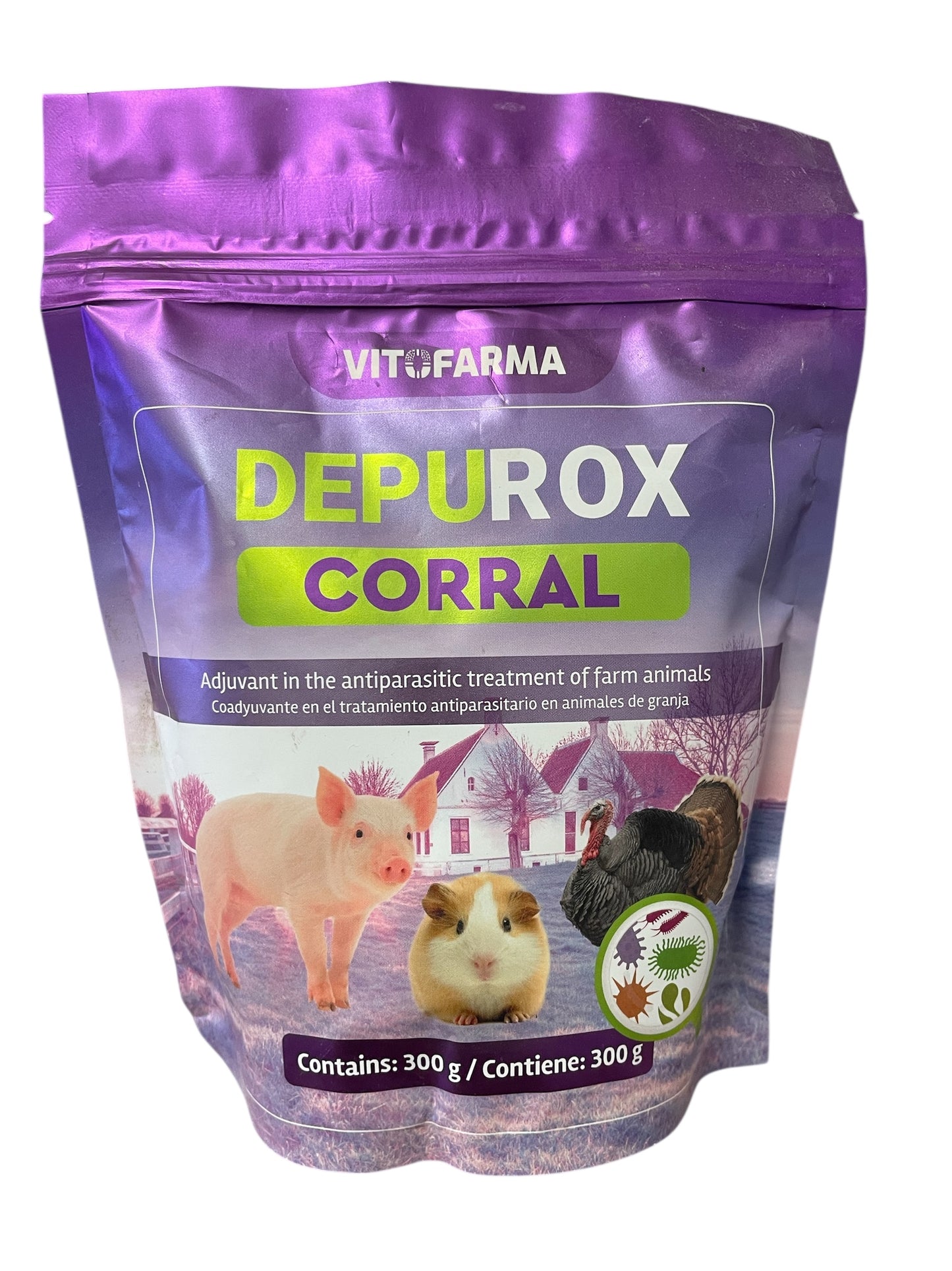 Desparasitante natural para animales de granja – Depurox Corral 300 g