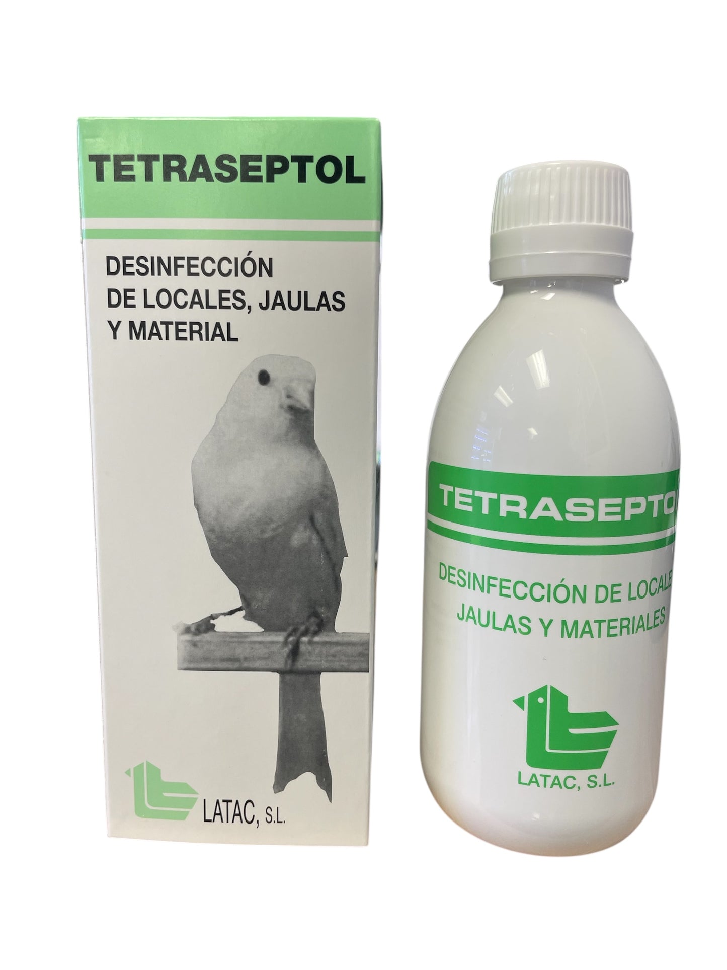 Latac Tetraseptol 250ml, (desinfectante para aviarios, jaulas y material)