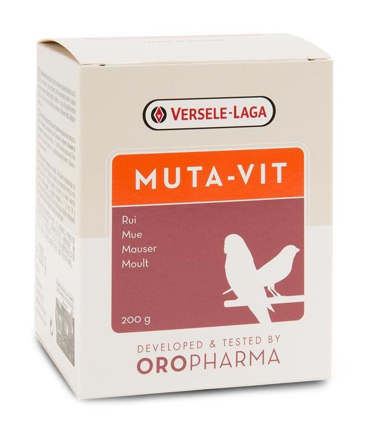 Versele-Laga Muta-Vit 200gr, Mezcla especial de vitaminas, aminoácidos y oligoelementos. Para pájaros de jaula