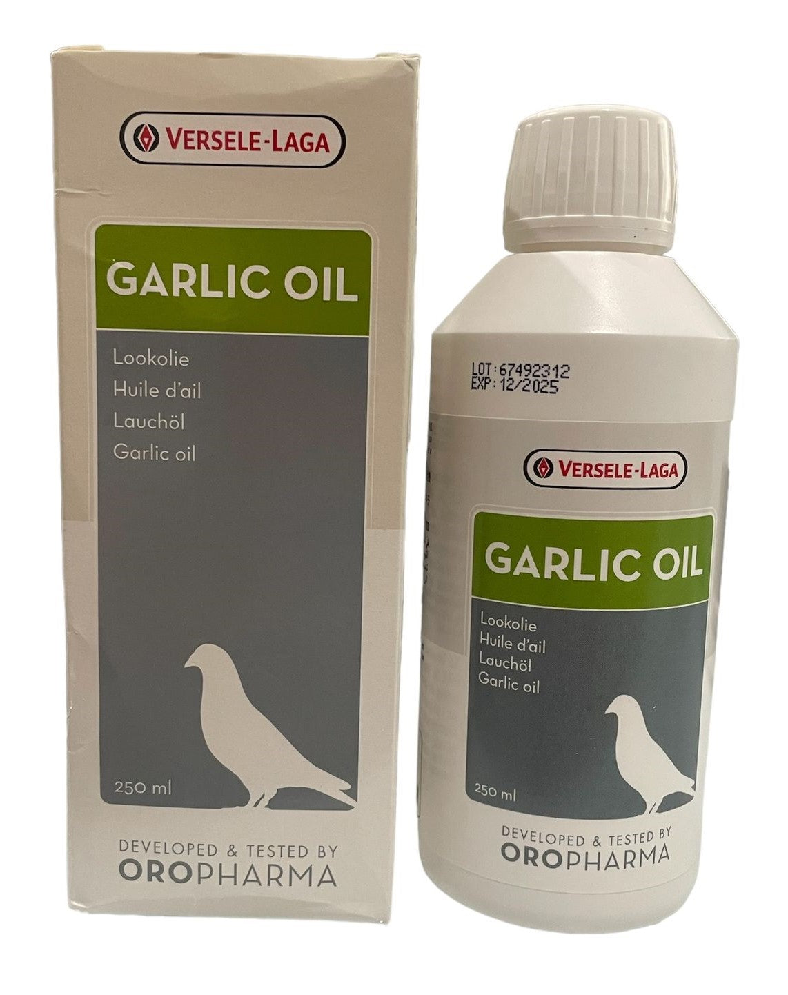 Oropharma Versele-Laga Garlic Oil 250ml, (aceite de ajo puro). Para Palomas y pájaros