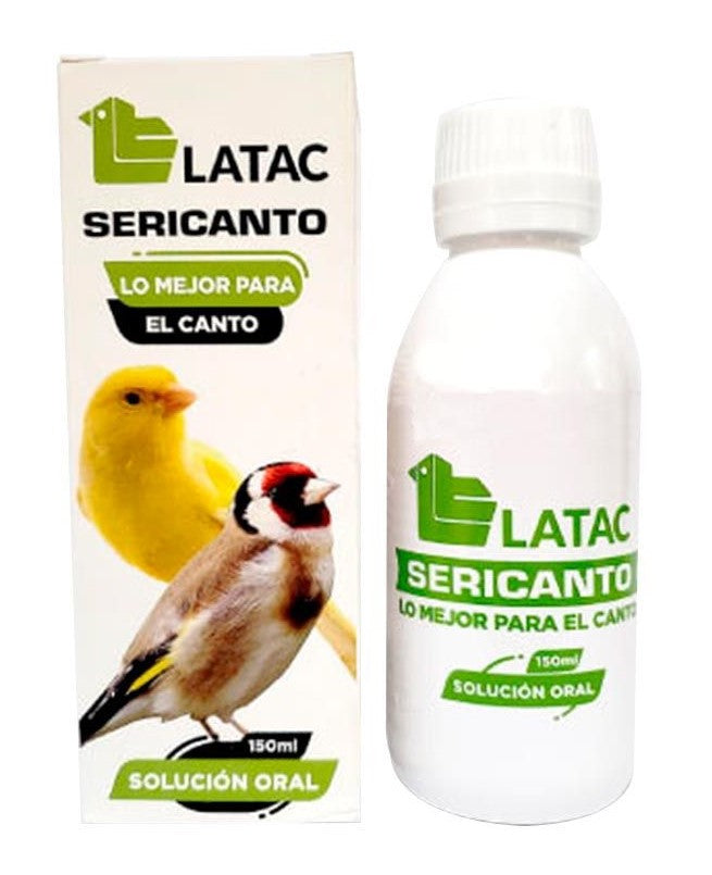 Latac Sericanto (Vitaminas y aminoácidos que mejoran la calidad del canto) Para Pájaros