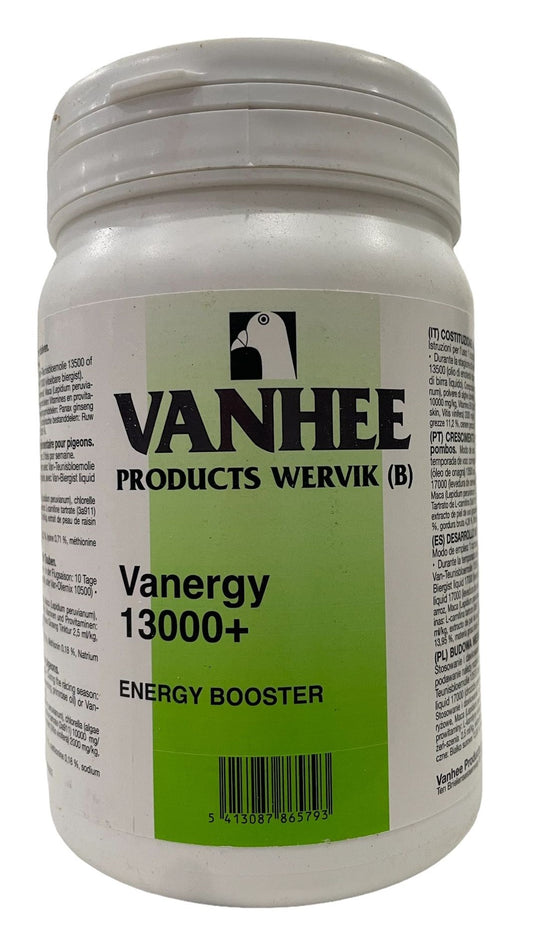 Vanhee Vanergy 13000+ (fortificante muscular con carnitina). Para palomas de competición