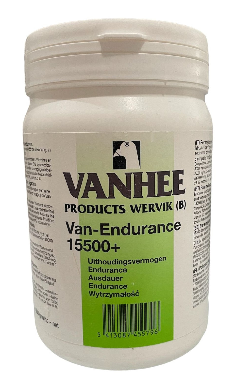 Vanhee Van-Endurance 15500+ - 500g (energético con guaraná) . Nueva Fórmula