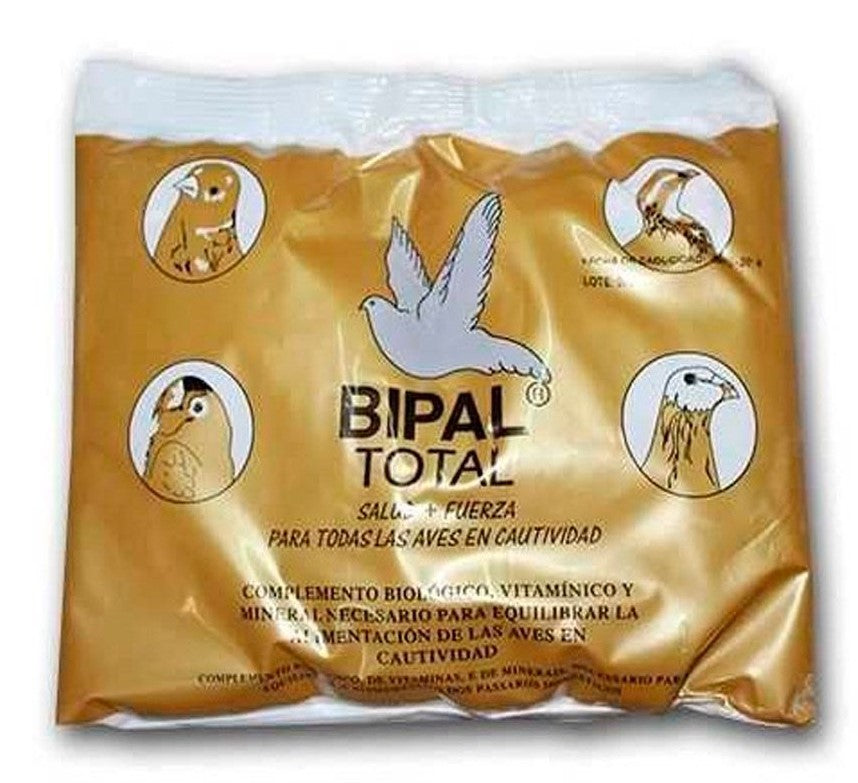 Bipal Total 500gr, (vitaminas, minerales y aminoácidos). Palomas y pájaros