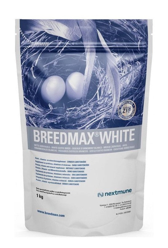 NUEVO Breedmax White 1 kg, (espectacular producto para palomas y pájaros).