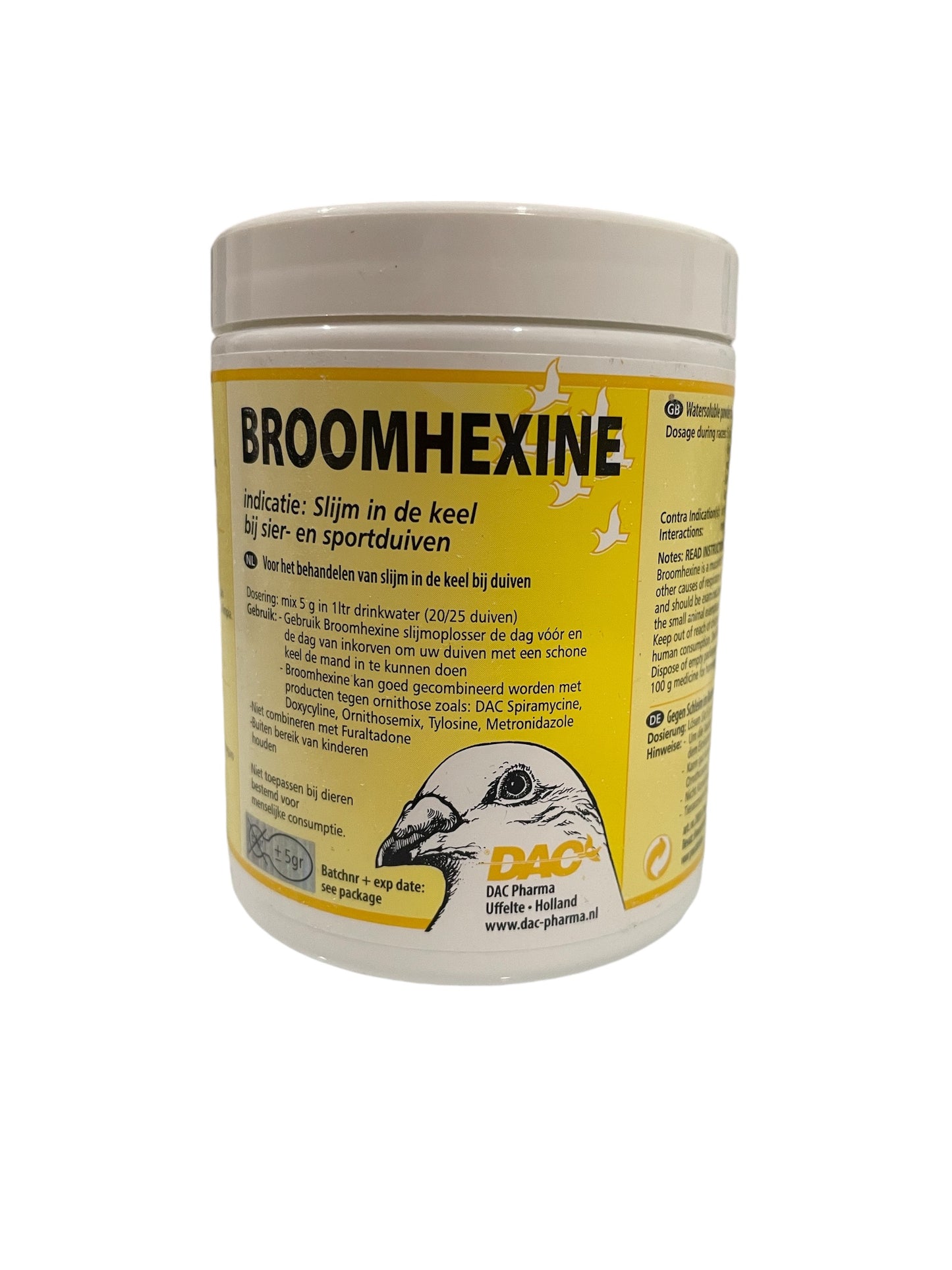 Dac Broomhexine 100 gr. (limpia y desinfecta las vías respiratorias)