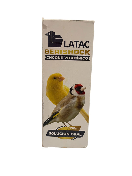 Latac Serishock 150ml (Choque vitamínico para las mayores exigencias nutricionales). Para pájaros