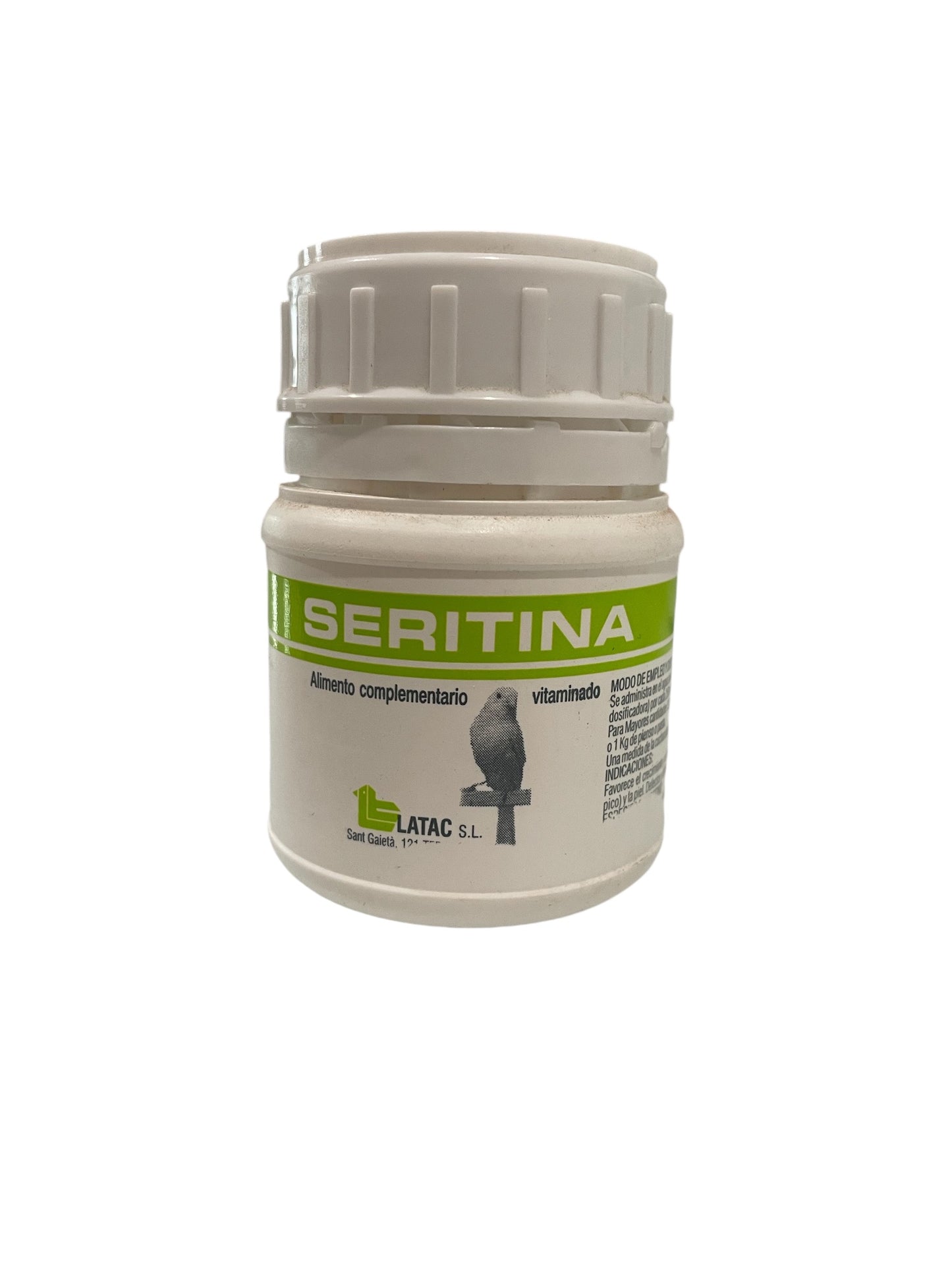 Latac Seritina 80gr, (para el buen desarrollor y crecimiento del plumaje)