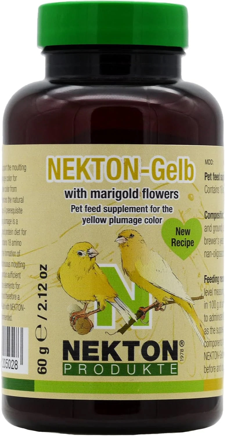 Nekton Gelb, (intensifica las coloraciones amarillas). Para pájaros