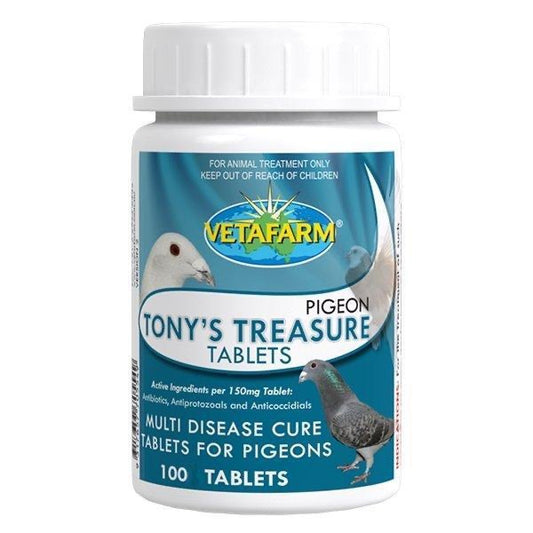 Vetafarm Pigeon Tony's Treasure Tablets 100 Tablets