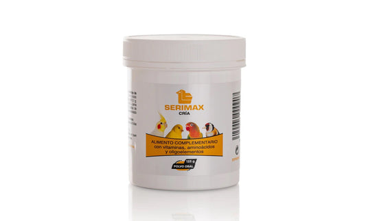 Latac Serimax Cría 125gr (Vitaminas + aminoácidos + oligoelementos para la cría). Para pájaros