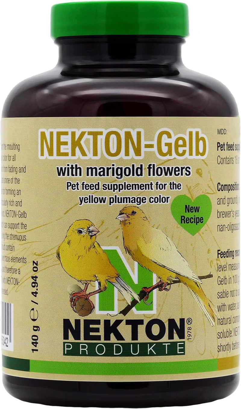 Nekton Gelb, (intensifica las coloraciones amarillas). Para pájaros