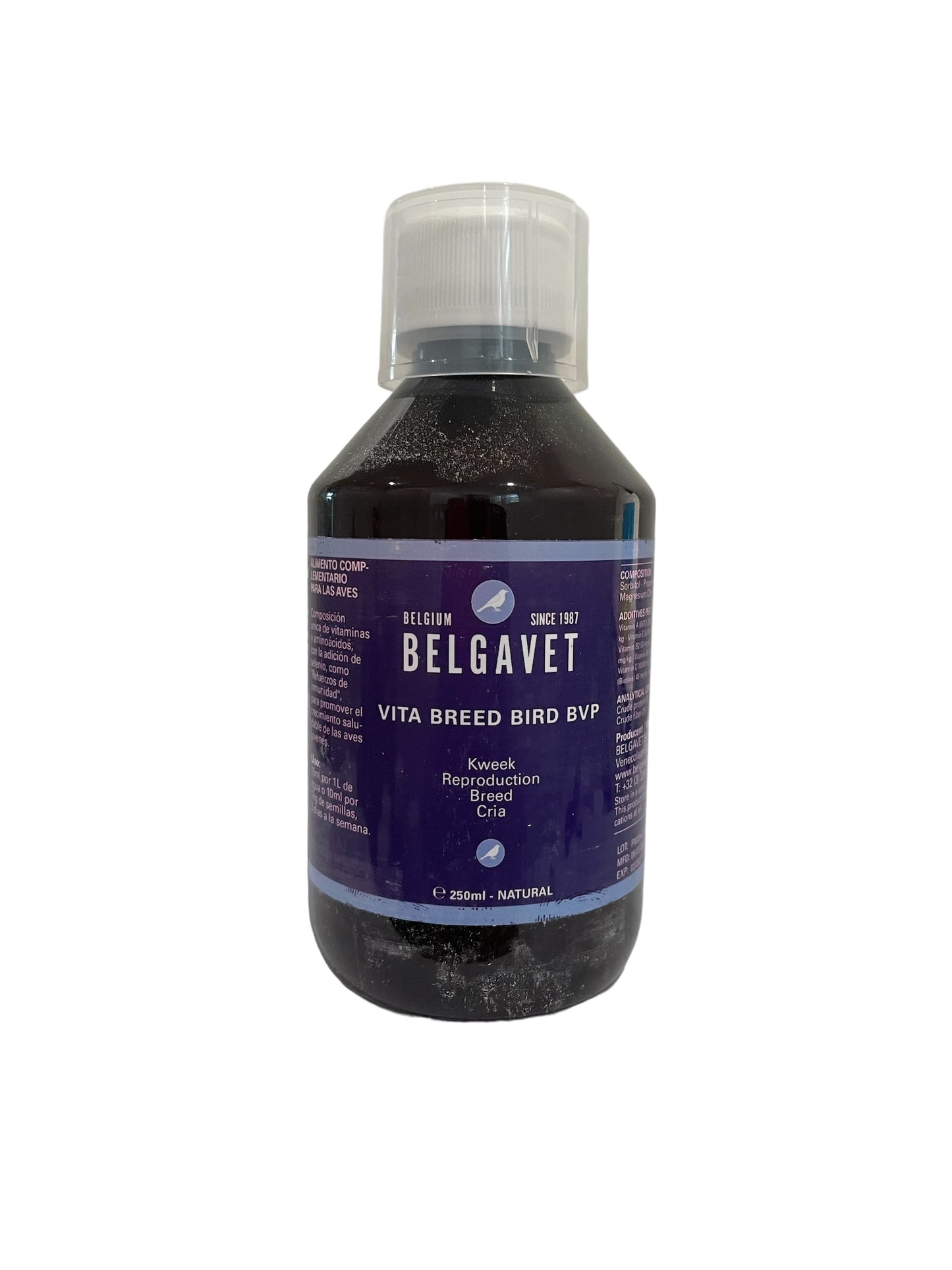 BelgaVet Vita Breed Bird 250ml (Tónico vitamínico especial para la cría) Para Pájaros