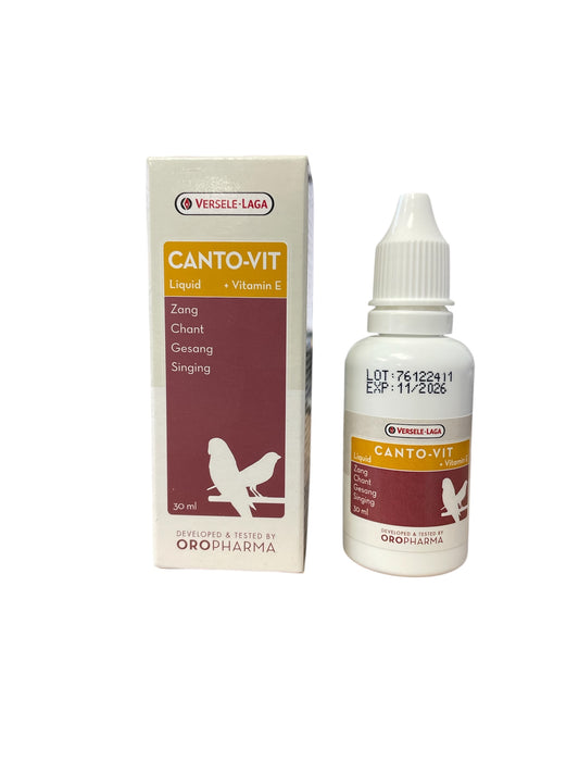 Versele-Laga Canto-Vit 30 ml Suplemento líquido (vitaminas). Para Pájaros