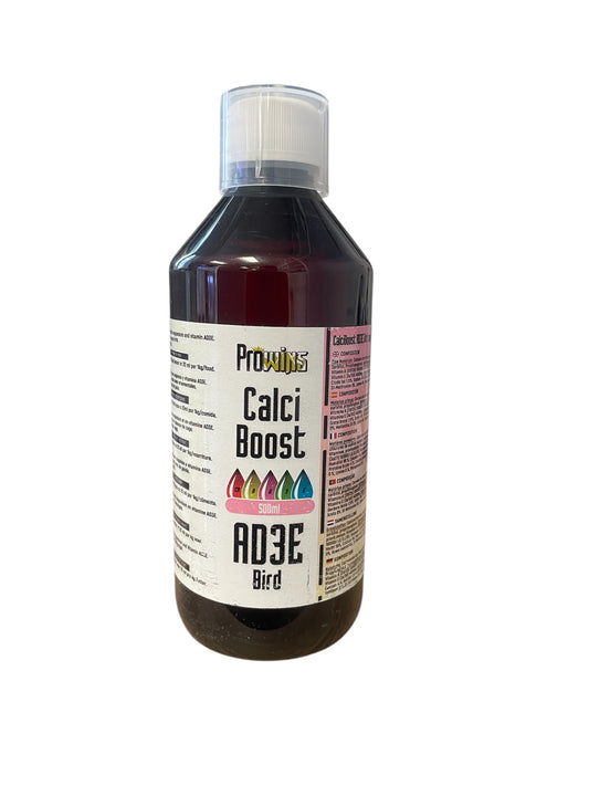 Prowins CalciBoost AD3E Bird 500ml, (calcio líquido enriquecido con magnesio y vitamina AD3E)