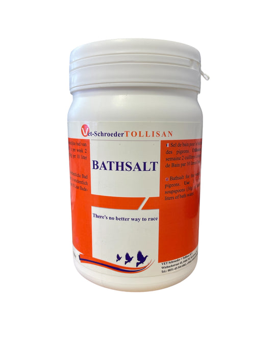 Tollisan Bathsalt  750 gr, (sales de baño). Para palomas y pájaros