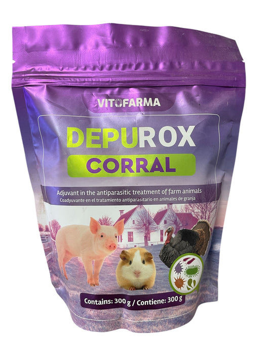 Desparasitante natural para animales de granja – Depurox Corral 300 g