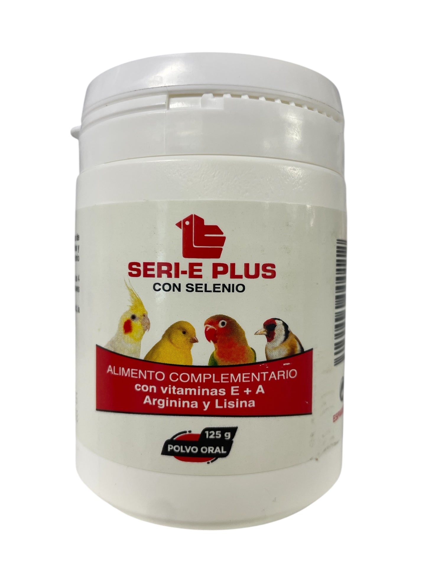 Latac Seri E Plus 125gr (Combinación de vitamina E y Selenio especialmente indicado para la cría). Para pájaros