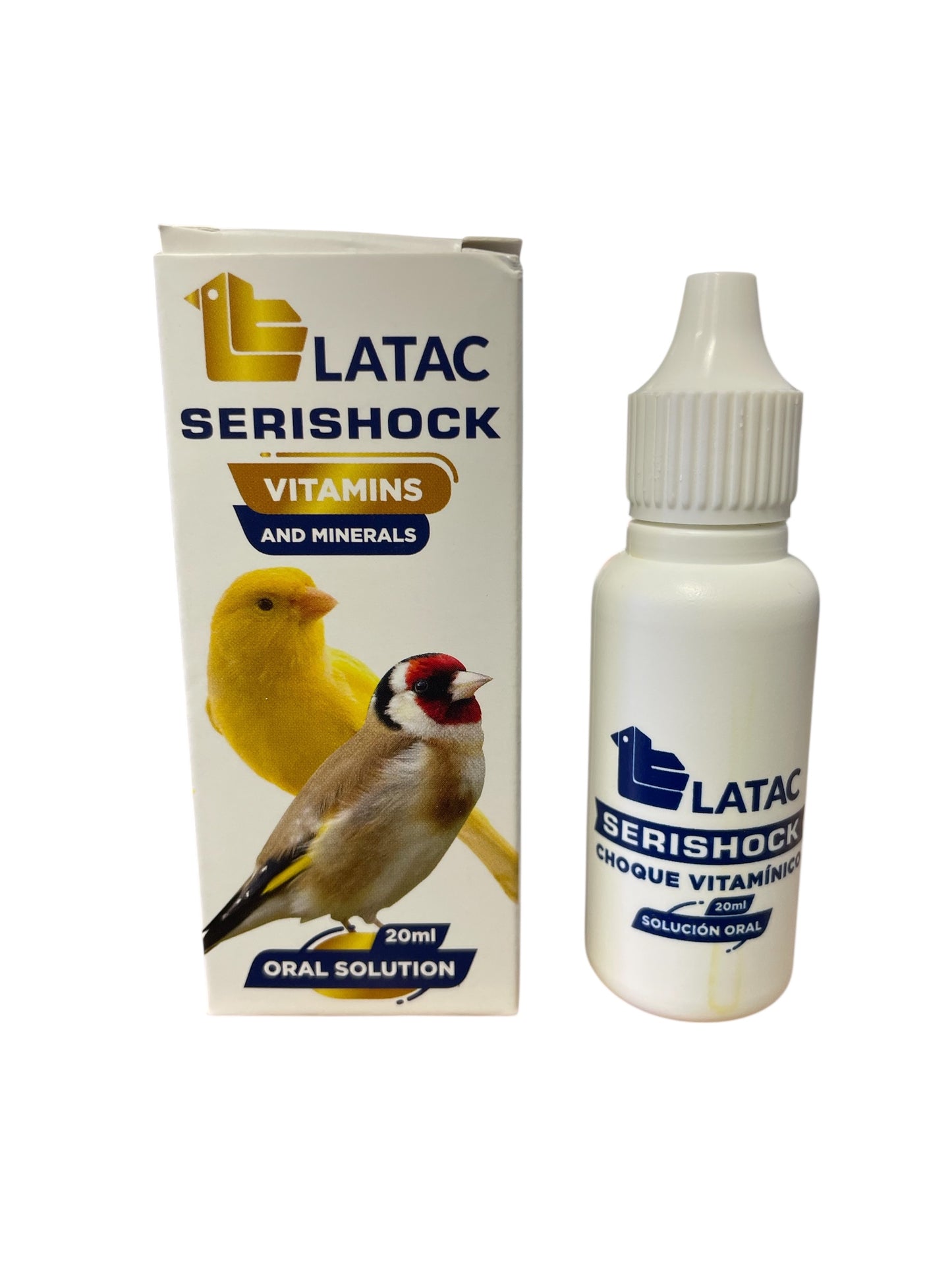 Latac Serishock (Choque vitamínico para las mayores exigencias nutricionales). Para pájaros