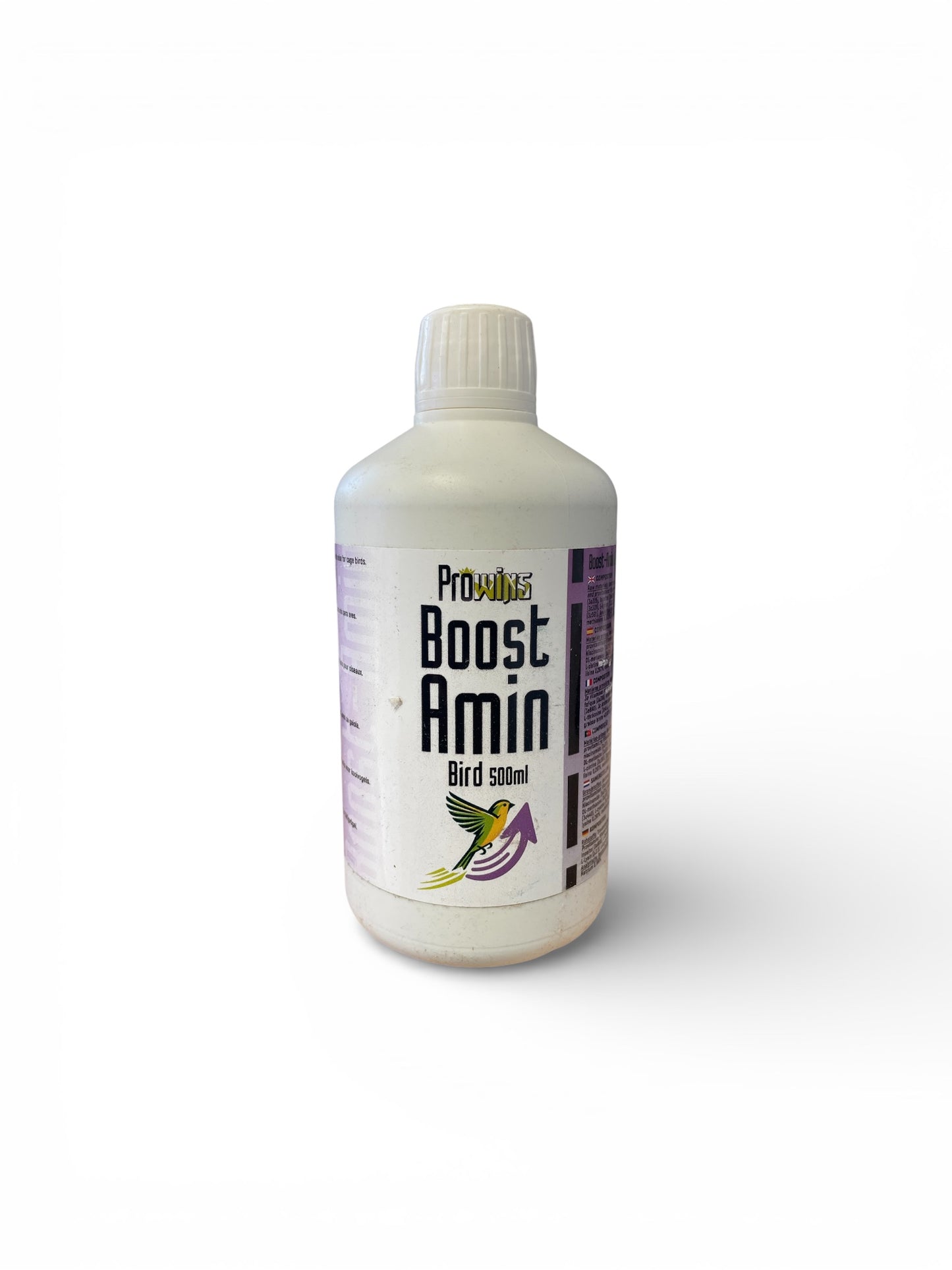 Prowins Boost-Amin Bird, (combinación única de aminoácidos, B-vitaminas y electrolitos enriquecido con anis). Para Pájaros