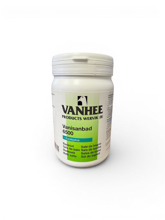 Vanhee Vanisanbad 6500, 1.2 kg (Sales de baño con aceites añadidos naturales basados en eucalipto)