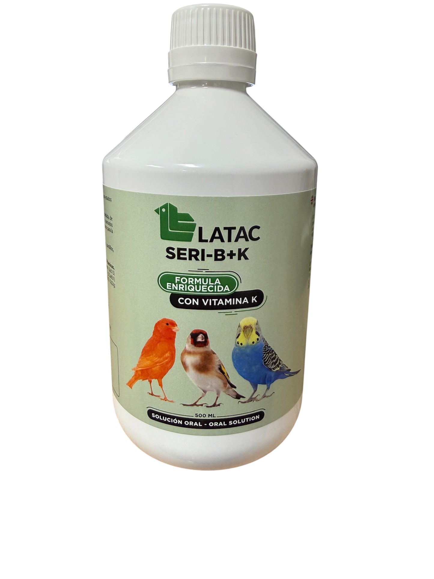 Latac Seri-B+K  (Fórmula enriquecida con vitamina K para la cría y situaciones de estrés). Para pájaros